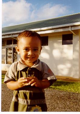 Joe's son. This is a picture taken during the summer outside the recreation.