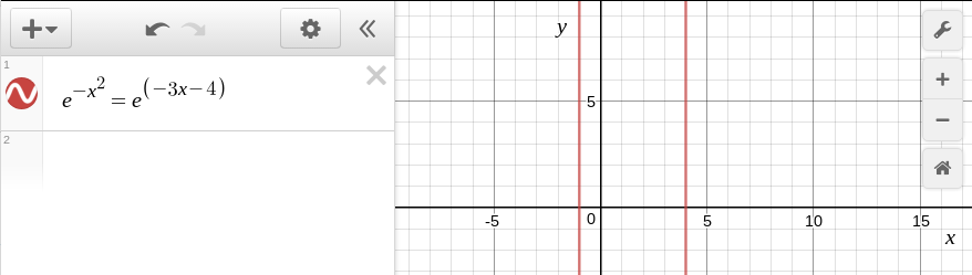 Desmos graphing calculator screen shot