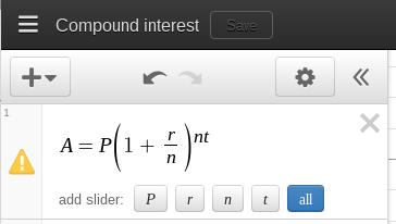 Desmos graphing calculator screen shot