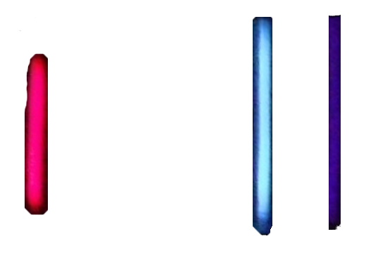 partial hydrogen spectrum produced by CD spectroscope