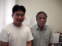 Dr.Toshihiko Gima and Vice President Spensin James