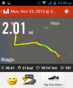 NikePlus postrun screenshot