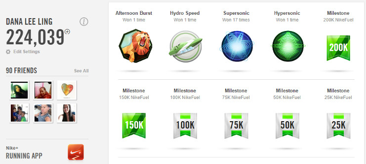 NikeFuel screenshot