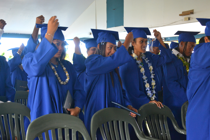 Graduates from Chuuk Campus