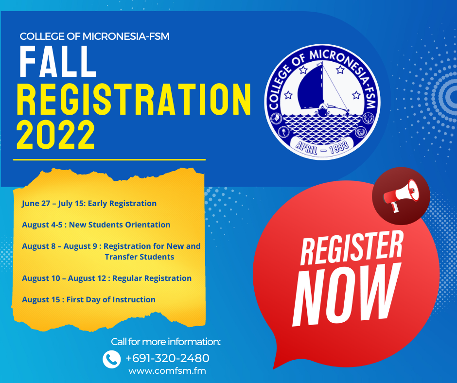 COMFSM Fall Registration 2022