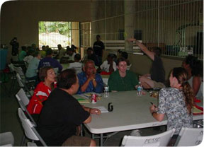 President James at Staff Development PNI Campus