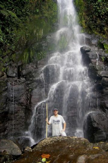 this is me at the base of a large waterfall on the Nanpil River in Pohnpei