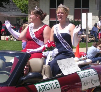 Morgan Sauder, Argyle Dairy Queen and later the Green County Dairy Princess
