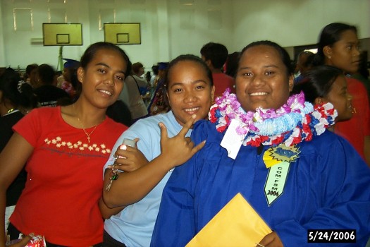 Elterina Kilafwasru, Anniemarie Johnnyboy, and Jaycelynn Salvador