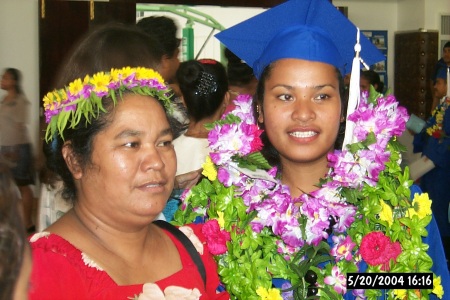 Maylani Albert with mother