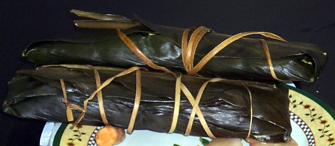 cordyline fruticosa leaf food wrap detail