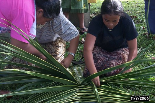 palm frond mat