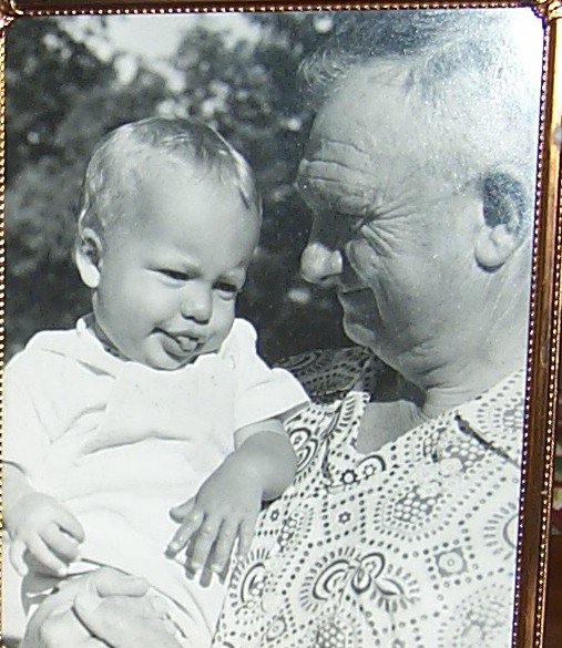 Dana with Grandpa Stech