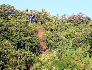 Kosrae landslide