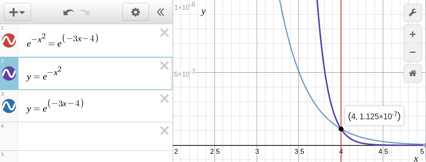 Desmos graphing calculator screen shot