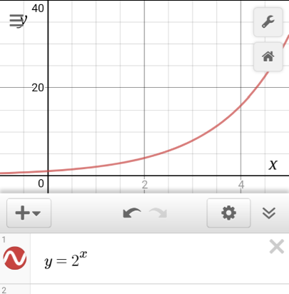 Desmos graphing calculator screen shot