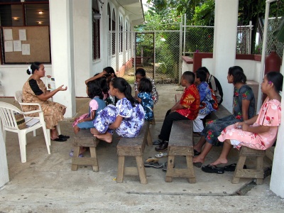 Sunday school Kosrae church