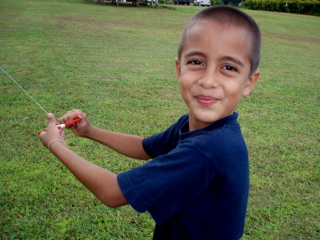 Happiness is flying a kite