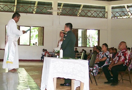Wedding at Catholic church Wone Kitti Pohnpei