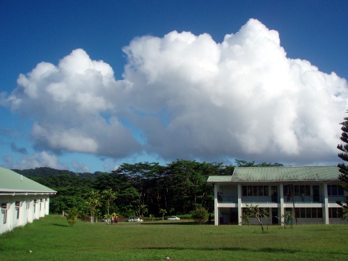 Cumulus humilis building towards cumulus congestus