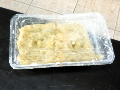Food in plastic take-out container