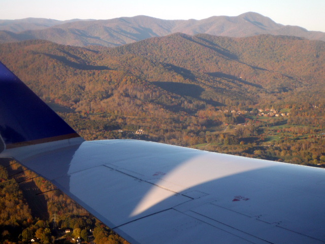 Outbound Asheville on United Express 5469 to Chicago